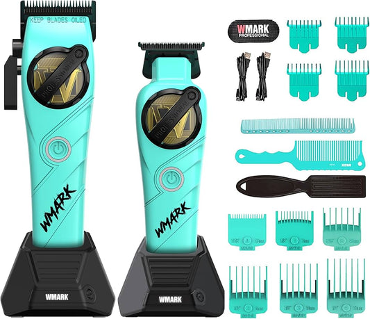 Kit Clipper+ Trimmer Wmark NG-8613 Celeste
