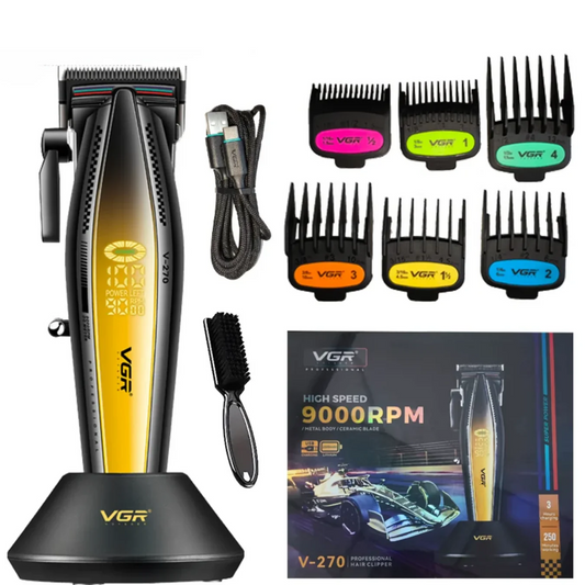 Máquina VGR Profesional Corta Pelo Dorado V-270 9.000 RPM