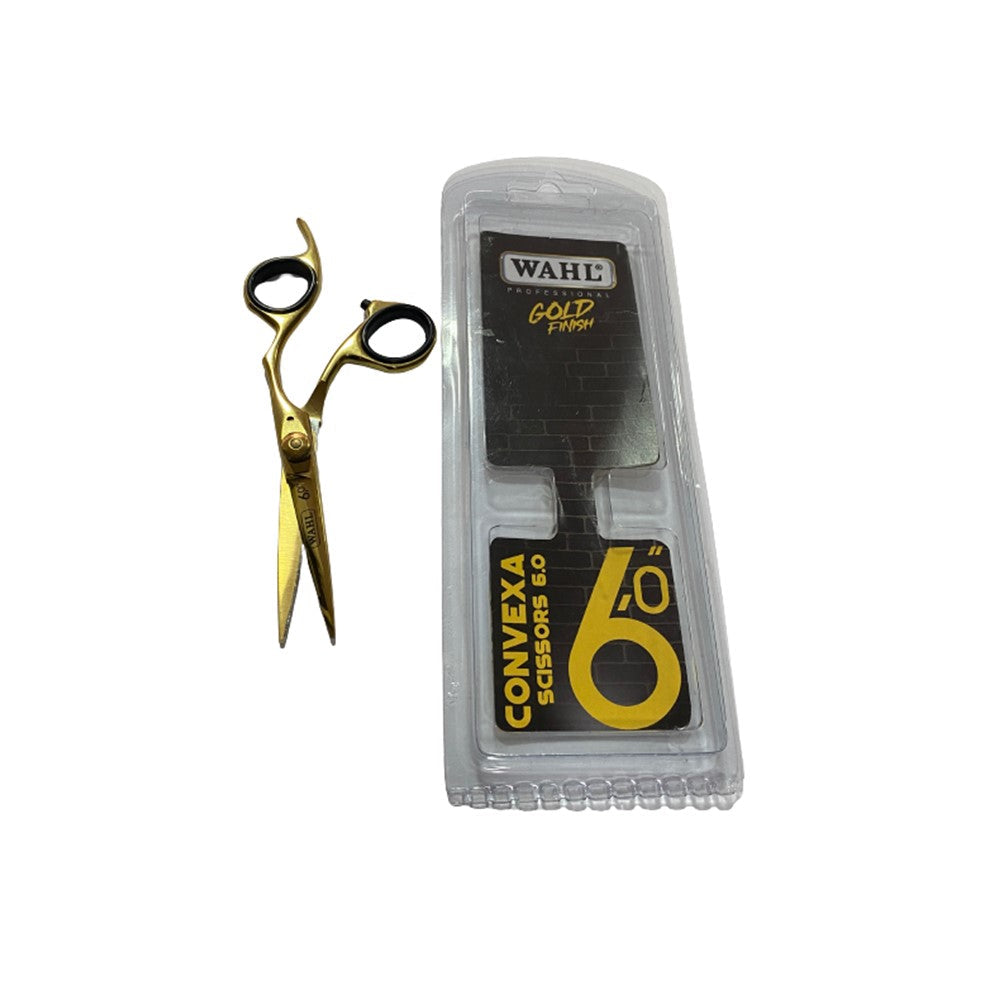 Tijera convexa WAHL professional de 6” pulgadas Gold