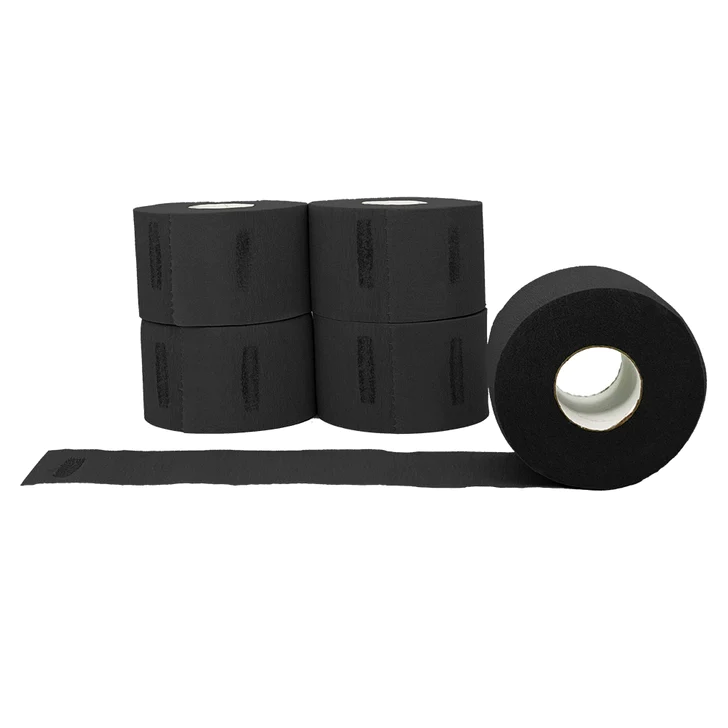 Pack 5 rollos Papel Cuello negro