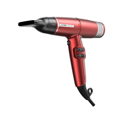 Secador De Pelo Gama Iq Lite Ultra Liviano Profesional 110.000 Rpm Rojo