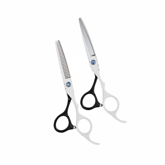 Set de Tijeras Wmark PS021 6″ pulgadas black white