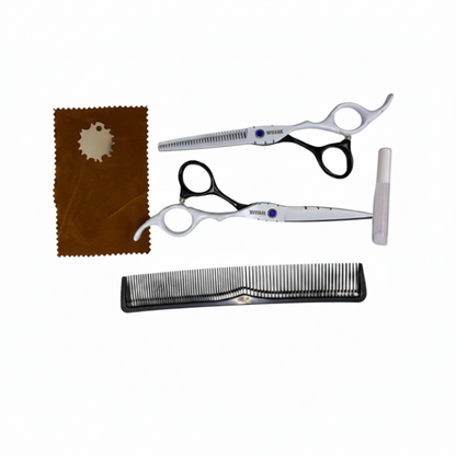 Set de Tijeras Wmark PS021 6″ pulgadas black white