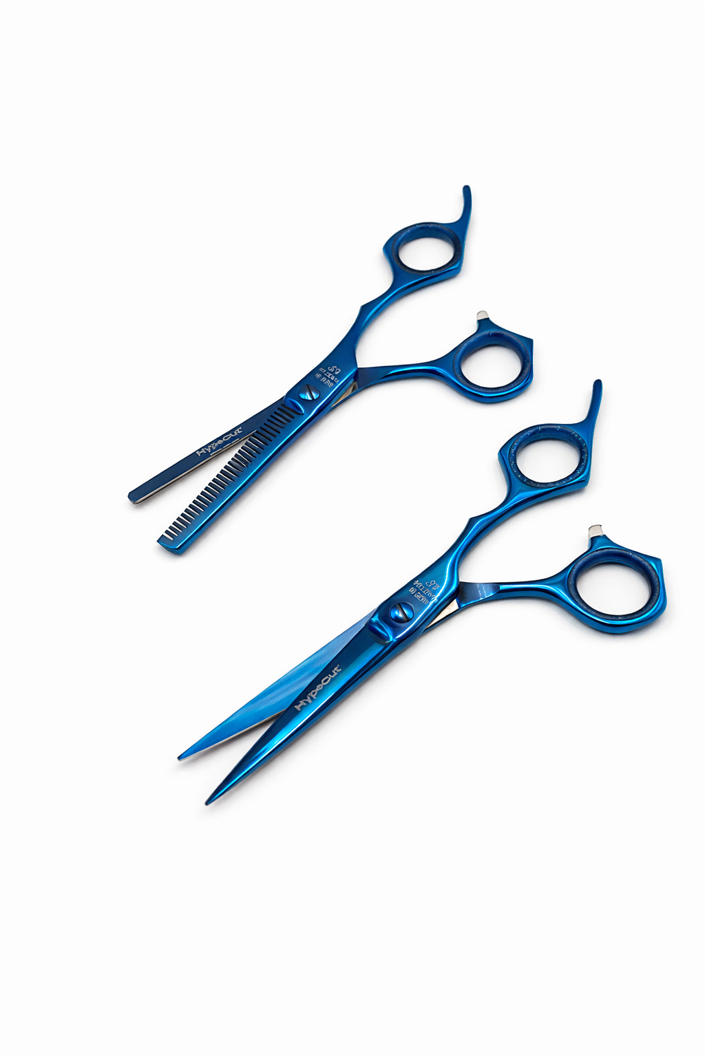 Set de tijeras professional Hypecut azul 6.5” Microdentada