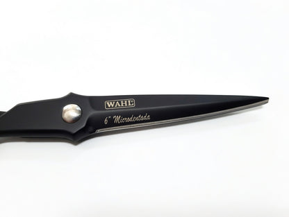 Tijera WAHL professional Microdentada de 6” negro azul