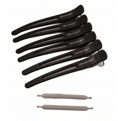 Pinzas genericas 6 unidades negro