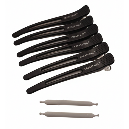 Pinzas genericas 6 unidades negro