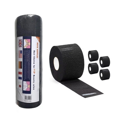 Pack 5 rollos Papel Cuello negro