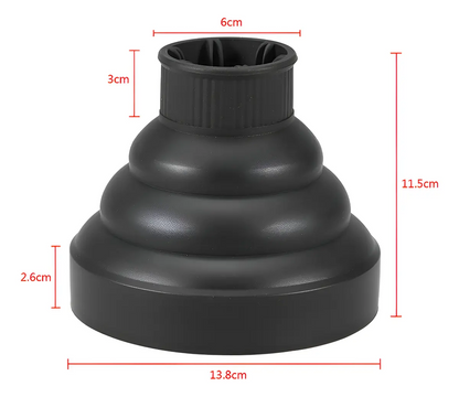 Difusor Plegable De Silicona universal  Para Secador De Cabello