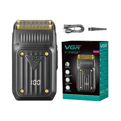 Shaver Vgr V-363 Usb Doble Hoja Color Negro