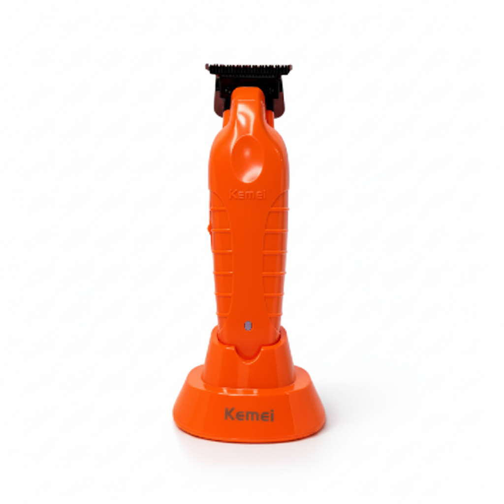 Trimmer Kemei 2299 Con Base De Carga Naranja
