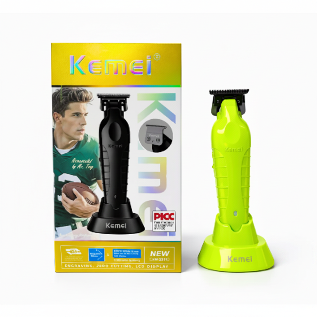 Trimmer Kemei 2299 Con Base De Carga verde