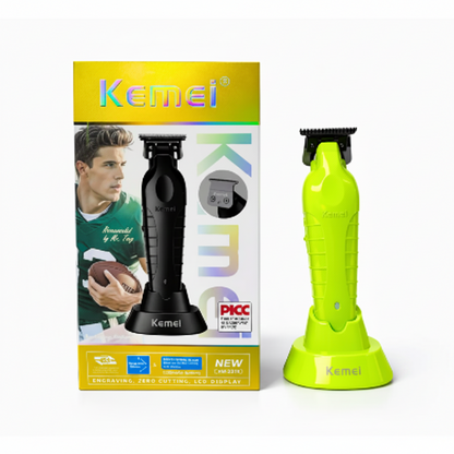 Trimmer Kemei 2299 Con Base De Carga verde